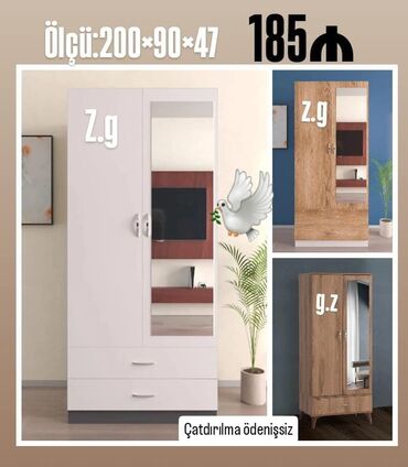 Asılqanlar: Yeni, Düz dolab, Qarderob, paltar dolabı