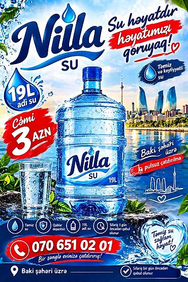 Nilla Su – 19 litrlik adi içməli su - Təmiz və keyfiyyətli su - 19L at lalafo.az — 1 Nilla Su – 19 litrlik adi içməli su - Təmiz və keyfiyyətli su - 19L — 1