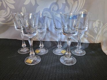 Čaše: Case nove kristal,led kristal Austrija 90te.god. za zestoko pice — 6