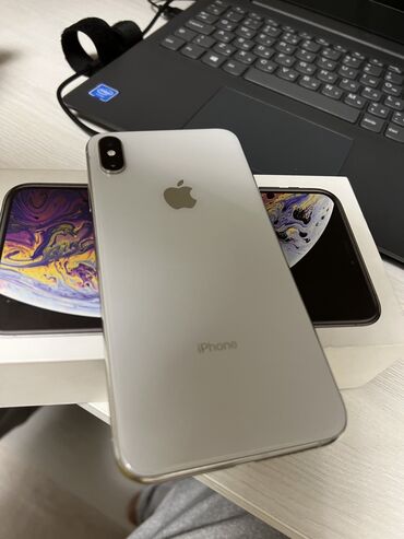 iphone xs 512: IPhone Xs Max, Б/у, 512 ГБ, Белый, Защитное стекло, Чехол, Кабель, 78 %