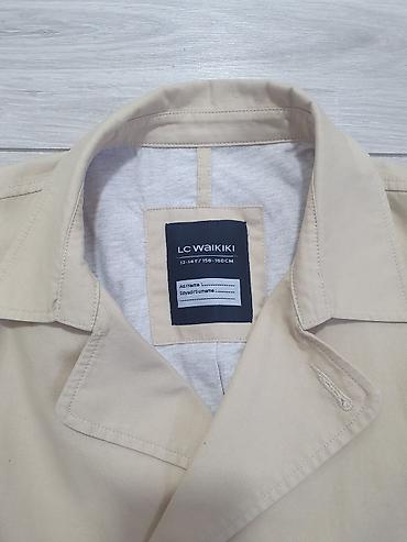 тренч zara: Двубортное бежевое пальто/тренч LC Waikiki - Классический двубортный — 5