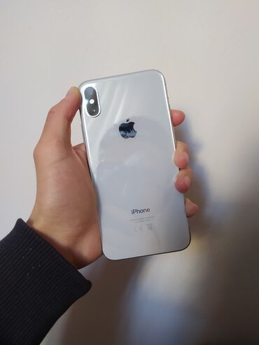 Apple iPhone: IPhone X, Б/у, 64 ГБ, Белый, 78 %