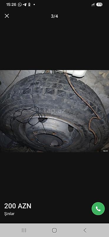 турбаза автомобиль: Şin və disk komplekti - Ölçü: 225/75 R17.5 (tubeless) - Protektor — 4