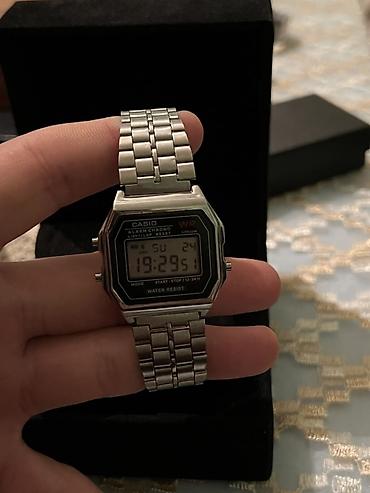 1 qram qizil satisi: Qutu ilə birlikdə 20azn Casio A159W (593) rəqəmsal saat - Klassik — 1