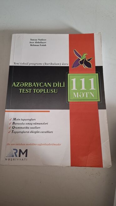 Tədris ədəbiyyatı: Hər biri 5 manat. içləri təmizdir