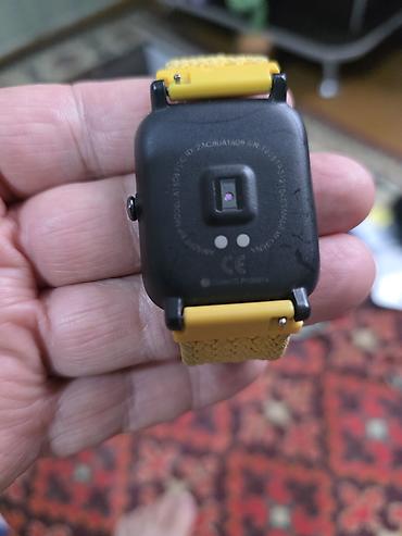 Amazfit: Amazfit Bip (модель A1608) — умные часы с квадратным дисплеем и жёлтым — 5