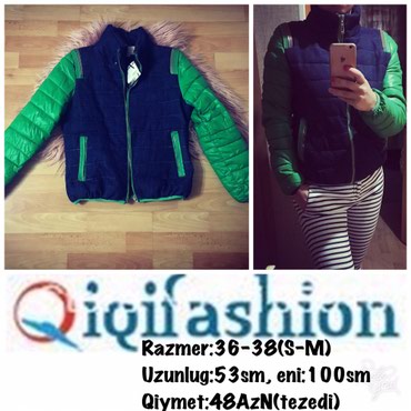 Куртки: Женская куртка M, цвет - Зеленый