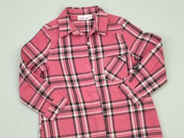 koszula w sloneczniki: Koszula 1.5-2 lat, stan - Bardzo dobry, wzór - Kratka, kolor - Różowy