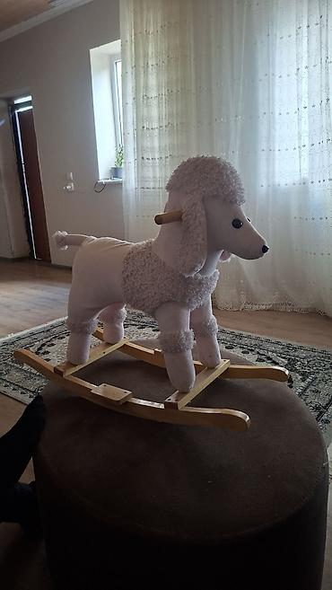 kreditle xalca: Uşaq yelləncək oyuncağı – Pudel formasında - Yumşaq plyuş materialdan — 1