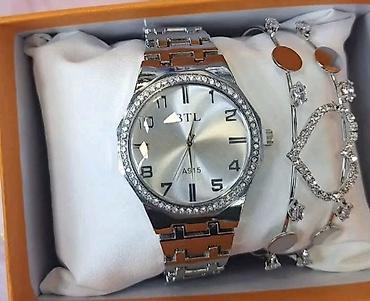 Ručni satovi: Elegantni setovi ručnih satova sa narukvicama - Komplet sadrži: ručni — 2