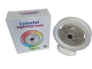 vintilyatır: LED İşıqlı Masaüstü Sərinkeş S27 | Colorful Lighting Fan . ❄️ Sərinlik — 10
