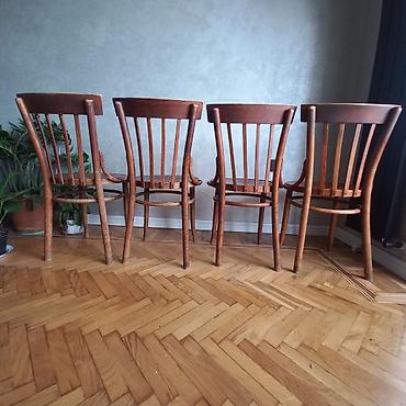 qədimi masa: Antik Venskiy vintage stullar 4 ədəd,1920 ci illərin.Qədimi — 10