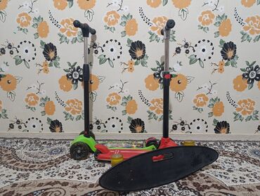 продаю самакат: 🔥 ПРОДАЮ 2 САМОКАТА + СКЕЙТ 🔥 ✅ Самокат 1 — новый, в идеальном