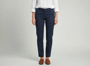 Women's Pants: Chino, Material trousers for women, size L