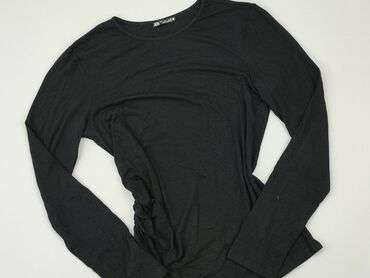 bluzki z długim rękawem dekolt w serek: Blouse, Zara, L (EU 40), condition - Good