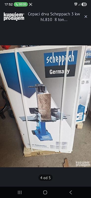 Scheppach vertikalni cepač drva HL 810 – 3 kW, 8 t - Snaga motora: 3