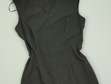 czarna sukienki elegancka midi: Sukienka, L, stan - Bardzo dobry