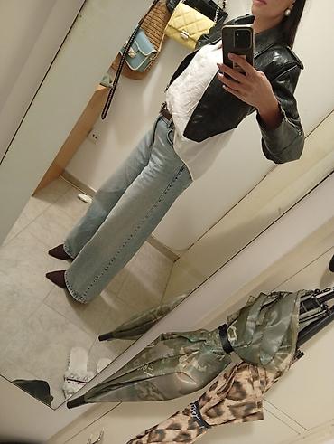 pull and bear torbe: Kožna jakna M, bоја - Crna — 2