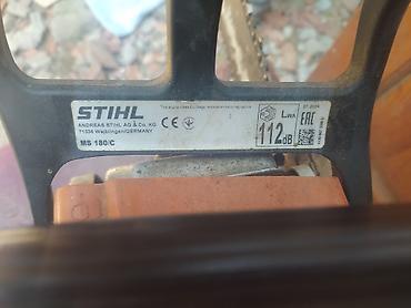 odun satan: STIHL MS 180/C benzinli mişar - Brend/model: STIHL MS 180/C (etiketdə — 2