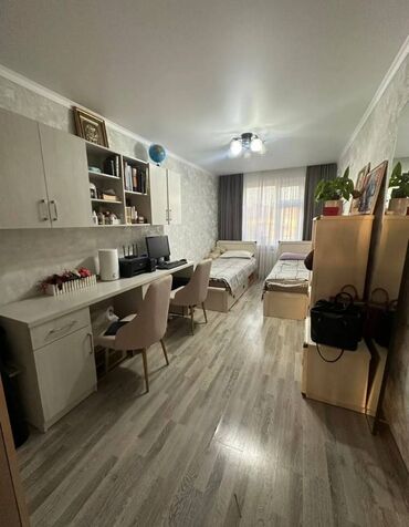 арзан квартира ош базар: 3 комнаты, 58 м², 104 серия, 4 этаж, Евроремонт
