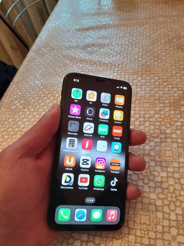 iphone x qiymeti 2 ci el: IPhone X, 64 ГБ, Черный, Отпечаток пальца, Face ID