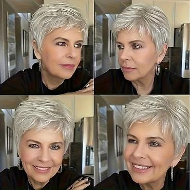 Perike i klipse: Kratka ženska perika – moderni pixie/bob stil - Dizajn: kratka — 5