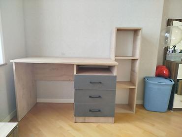 gulcu: Masa dəsti – iş/oxu masası və açıq rəf bloku - Material: ağac — 2