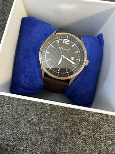 часы timex expedition: Часы мужские ремешок кожа бренд Соколов состояние отличное Sokolov