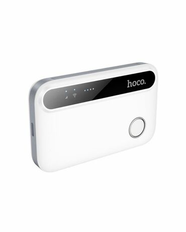 модем o: Мобильный Wi-Fi роутер Hoco в белом корпусе с серыми акцентами