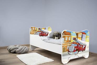maxi 171: Dečiji krevet 160x80 cm Happy Kitty Firetruck - Dimenzije ležajne — 1