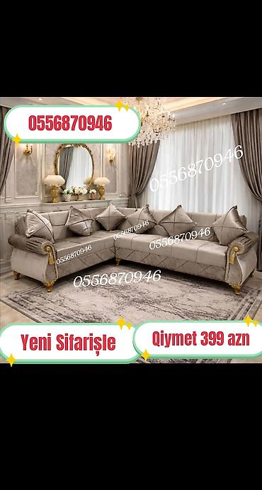 kreslo gence: Künc divan, Qonaq otağı üçün, Parça, Bazalı, Açılan, Kitab — 6
