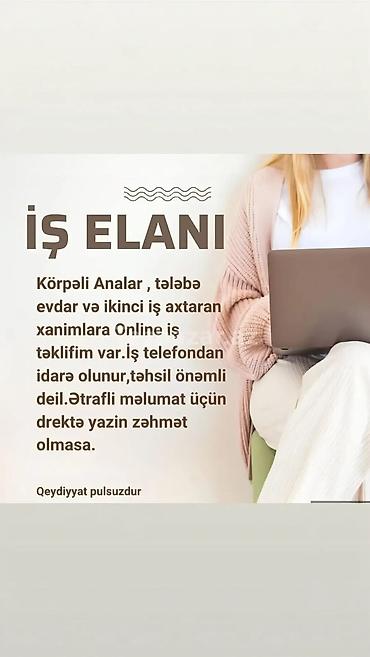 Çağrı mərkəzi operatorları: Çağrı mərkəzi operatoru, Qadın, Təcrübəsiz — 1