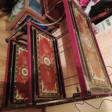 Masalar: Balkon masası, İşlənmiş, Açılan, Şüşə, Dördbucaq masa — 21