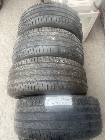 Шины: Шины 225 / 50 / R 17, Лето, Б/у, Комплект, Легковые, Michelin