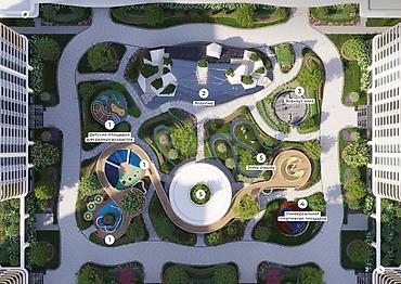 жк эпос: 3 комнаты, 127 м², Асанбай мкр Элитка, 4 этаж, ПСО (под самоотделку) — 6