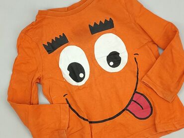 bluzka zlote guziki: Sweatshirt, F&F, 4-5 years, 104-110 cm, condition - Good