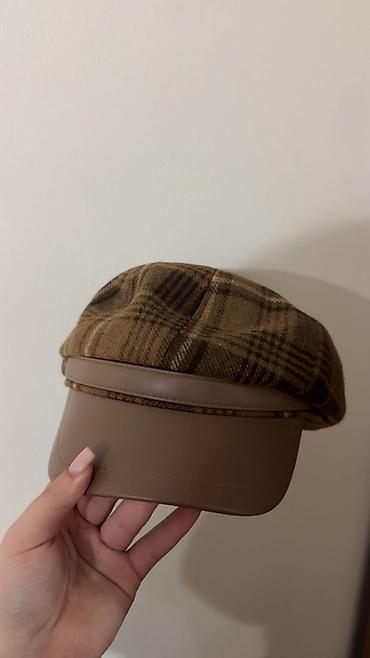кепка: Qadınlar üçün düz visorlu beret/kepka - Dizayn: Klasik beret forması — 2