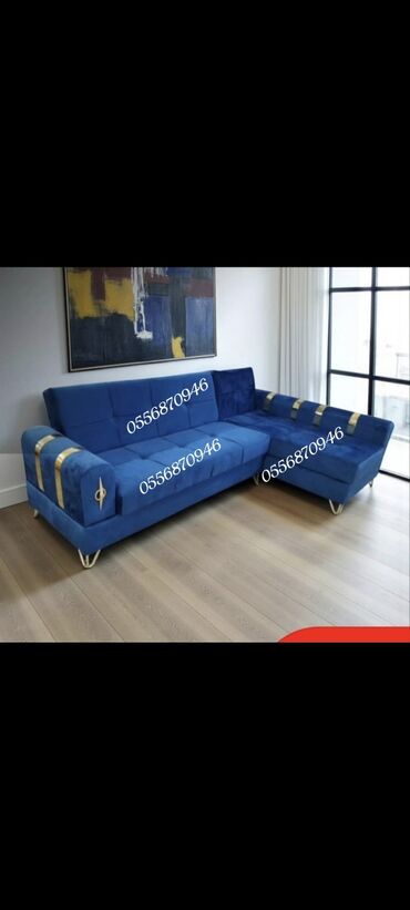 Sifarişlə divanlar: Künc divan, Qonaq otağı üçün, Parça, Bazasız, Açılan, Kitab — 22