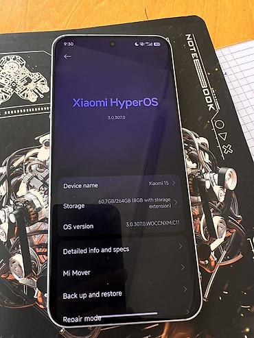 Xiaomi, 15, Новый, 256 ГБ, цвет - Серый, 2 SIM