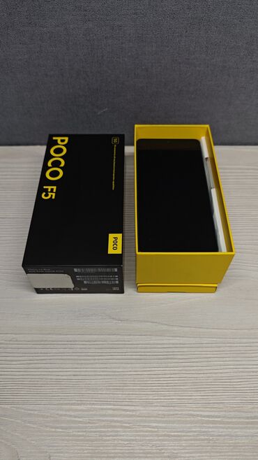 купить телефон поко: Poco F5, Колдонулган, 256 ГБ, түсү - Көгүлтүр, 1 SIM, 2 SIM