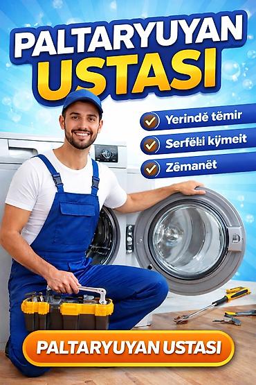nasos temiri: Xidmət: Paltaryuyan ustası Təsvir: - Müxtəlif markalı paltaryuyan — 6