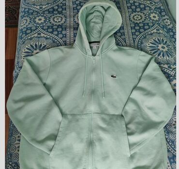 одежда для футбола: Lacoste zip hoodie зипка лакосте оригинал все проверки ваши бирюзогого