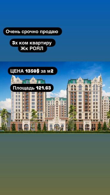 Продажа домов: 3 комнаты, 121 м², Элитка, 11 этаж, ПСО (под самоотделку)