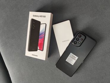 аккумулятор на телефон: Samsung Galaxy A53, Б/у, 128 ГБ, цвет - Черный, 2 SIM