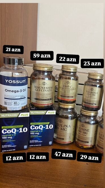 ətir qutusu: Salam. Vitaminlərin hər biri originaldır, çoxu ABŞ istehsalıdır