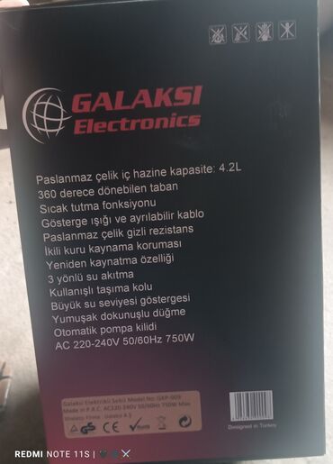 məişət texnikası: Termopot Galaksi, 4 l, Yeni, Rayonlara çatdırılma, Pulsuz çatdırılma, Ödənişli çatdırılma