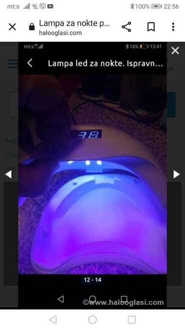 UV i LED lampe za nokte: Lampa na diode kao nova za nokte
Ispravna 

 Mirjevo — 5