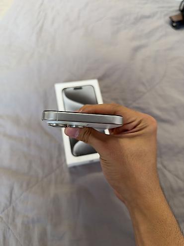 ipod touch: IPhone 15 Pro Max, Б/у, 256 ГБ, White Titanium, 85 % — 6