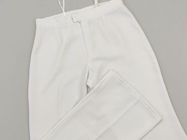 białe bawełniany t shirty damskie: Spodnie materiałowe, S, stan - Idealny