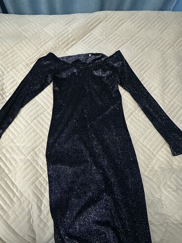 Вечернее платье, Русалка, Длинная модель, С рукавами, Стразы, S (EU 36), XL (EU 42)